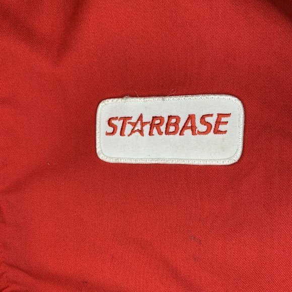 Cintas Work Jacket Emery Worldwide Starbase Uniform‎ Large Removable Liner Red - Picture 5 of 12